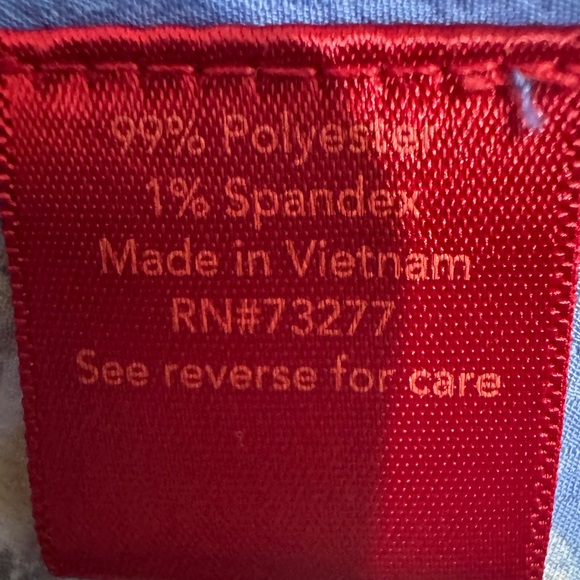 Jennifer Lopez Bell Sleeve Blue Floral Blouse Size XS - Picture 6 of 6